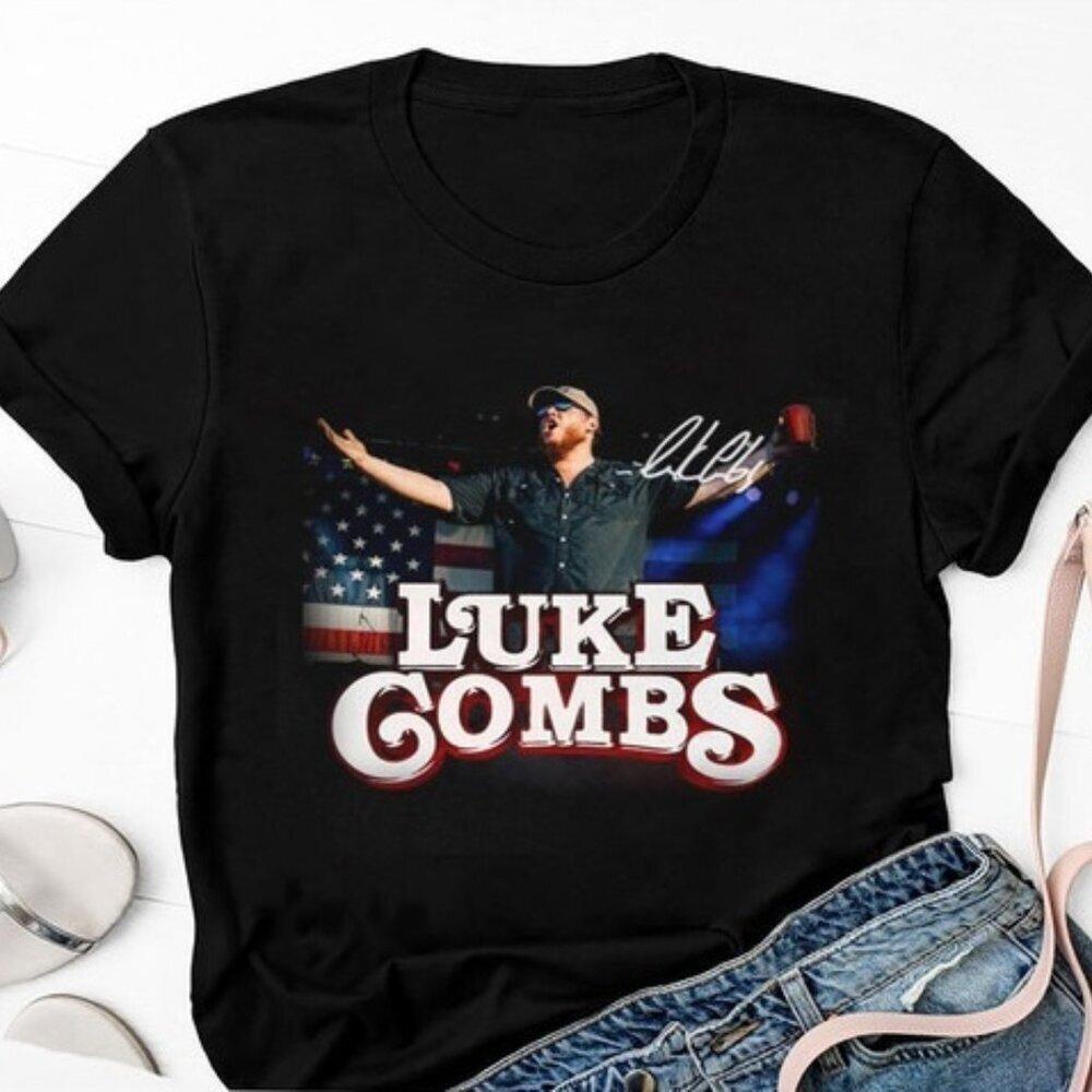 Luke Combs Country Music Tour Fan Gift Graphic Concert T Shirt 159